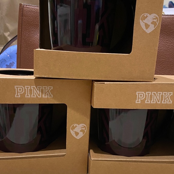 3 Pink Logo Mugs Set - Picture 4 of 4